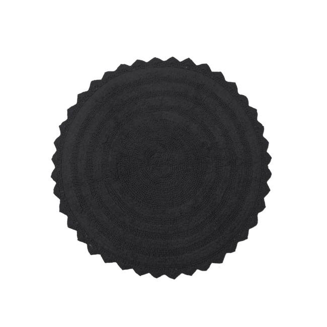 Ταπέτο Μπάνιου Φ70 Λέσλι Μαύρο